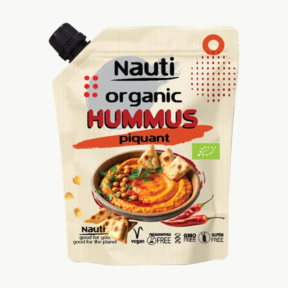 Nauti Organic Hummus Piquant spout pouch