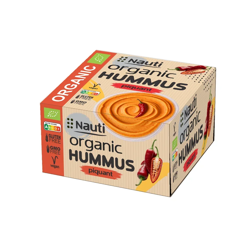 Organic Hummus Piquant — boxed cup
