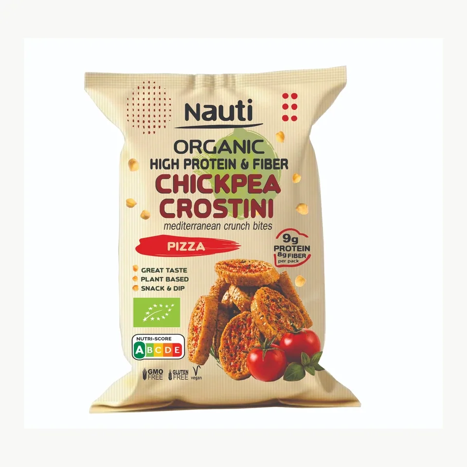 Chickpea Crostini Pizza